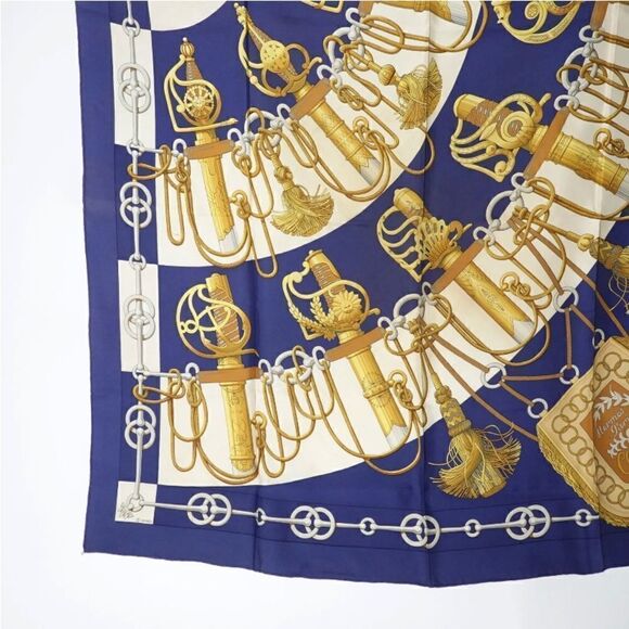 Authentic Hermes Cliquetis Carre 90 Scarf Multicolour 100% Silk Vintage - Picture 6 of 15